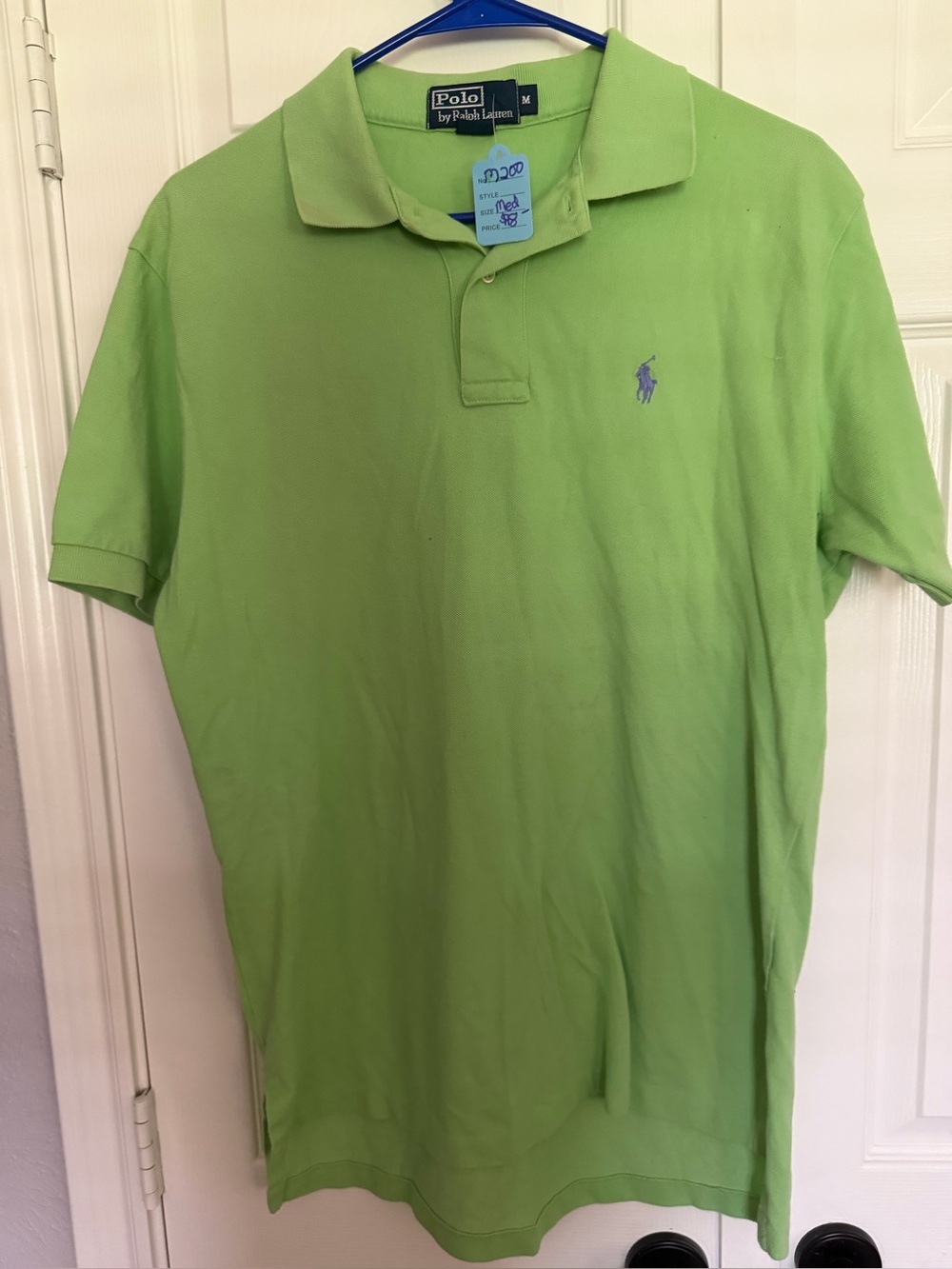 Polo Ralph Lauren Classic Fit Green Polo Shirt size medium $18
